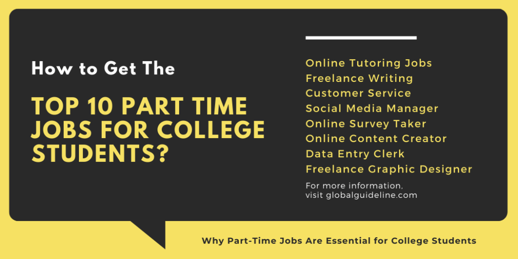 Top 10 Part-Time Jobs For College Students