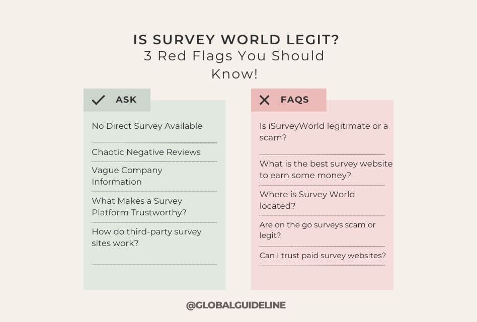 Is Survey World Legit 3 Red Flags You Should Know!