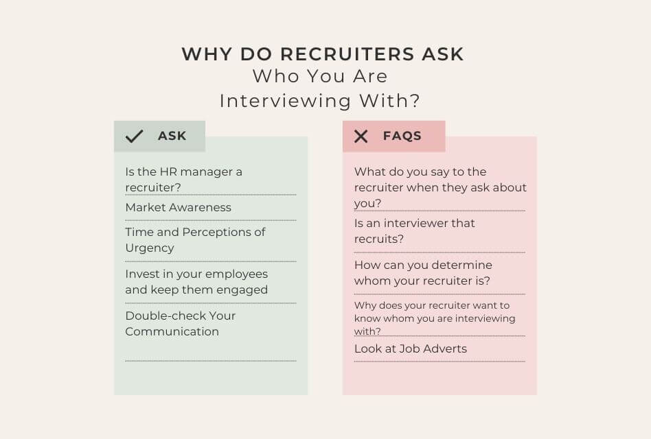 Why Do Recruiters Ask Who You Are Interviewing With