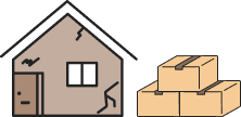 家とダンボール