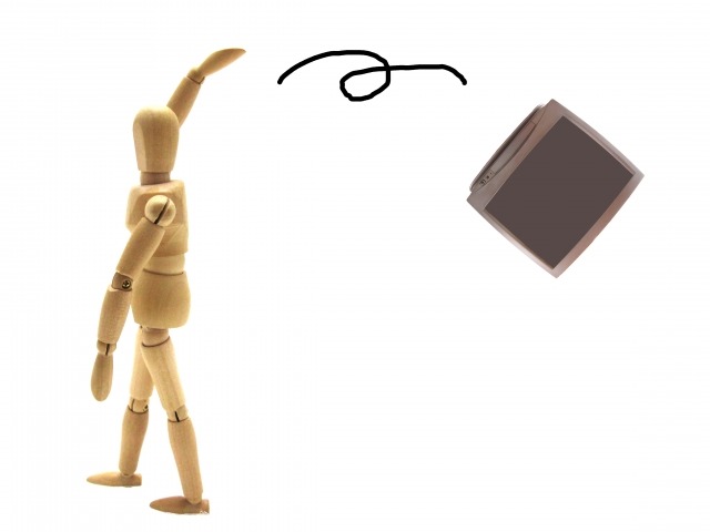 テレビを処分する人