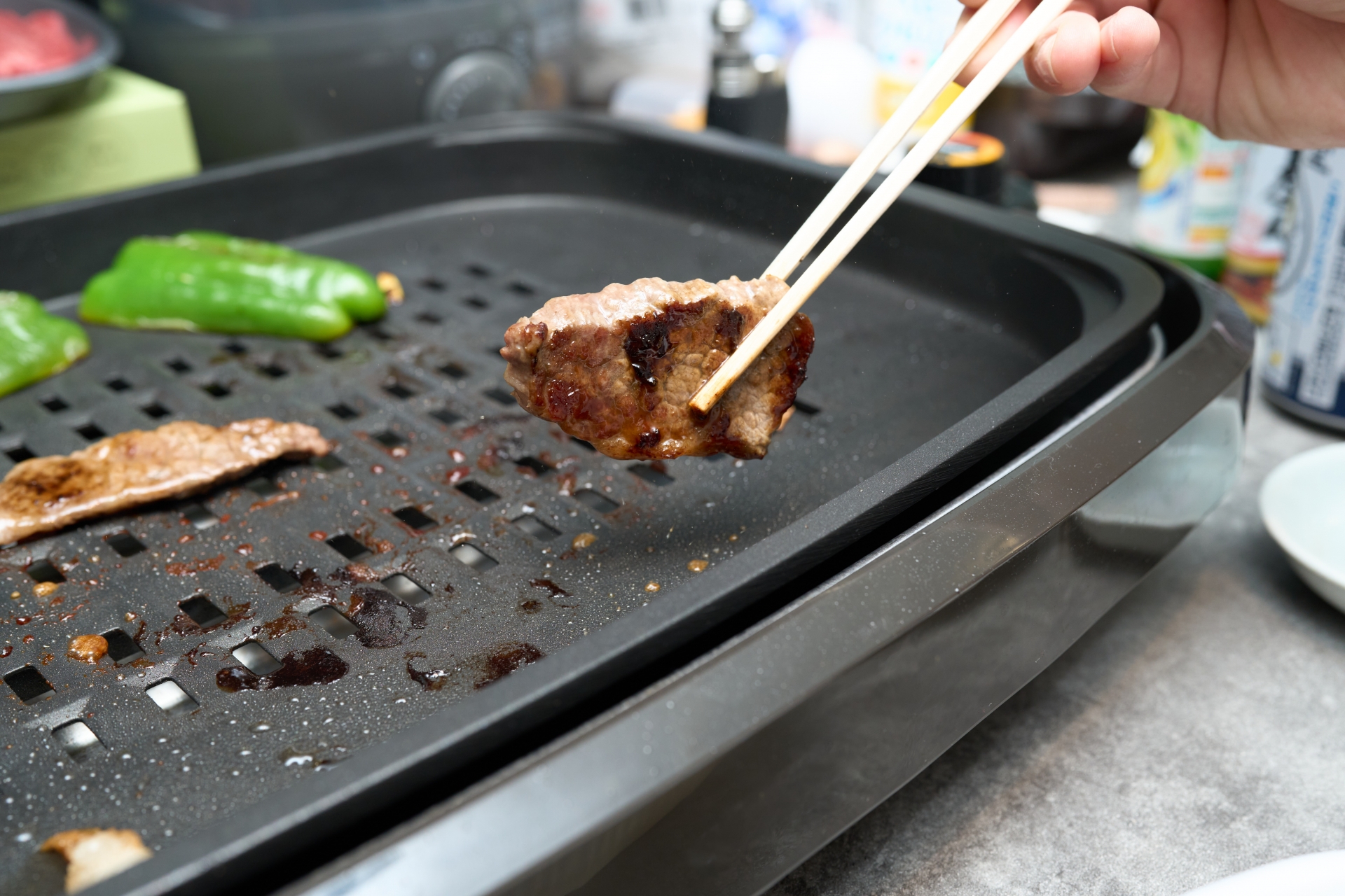 ホットプレートで焼き肉