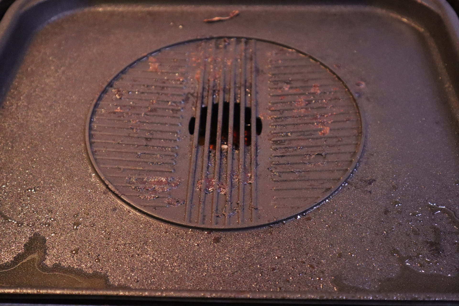 汚れたホットプレート