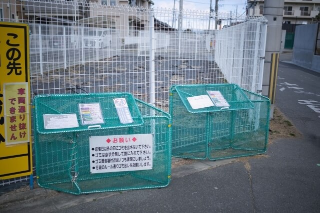 地域のごみ集積所