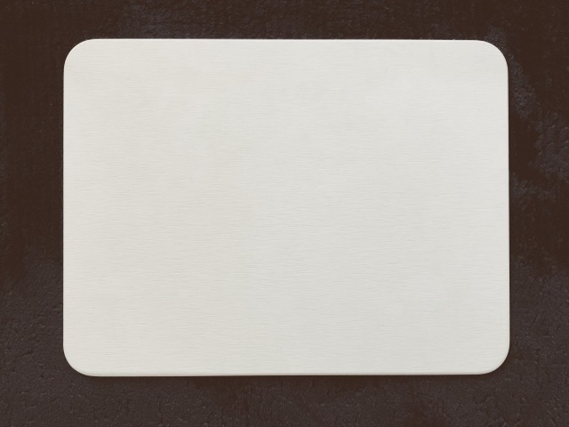 平置きされた白い珪藻土マット