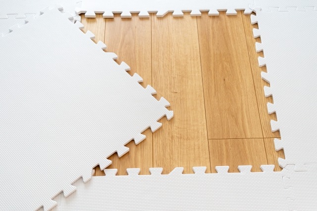 白いジョイントマットを外した様子